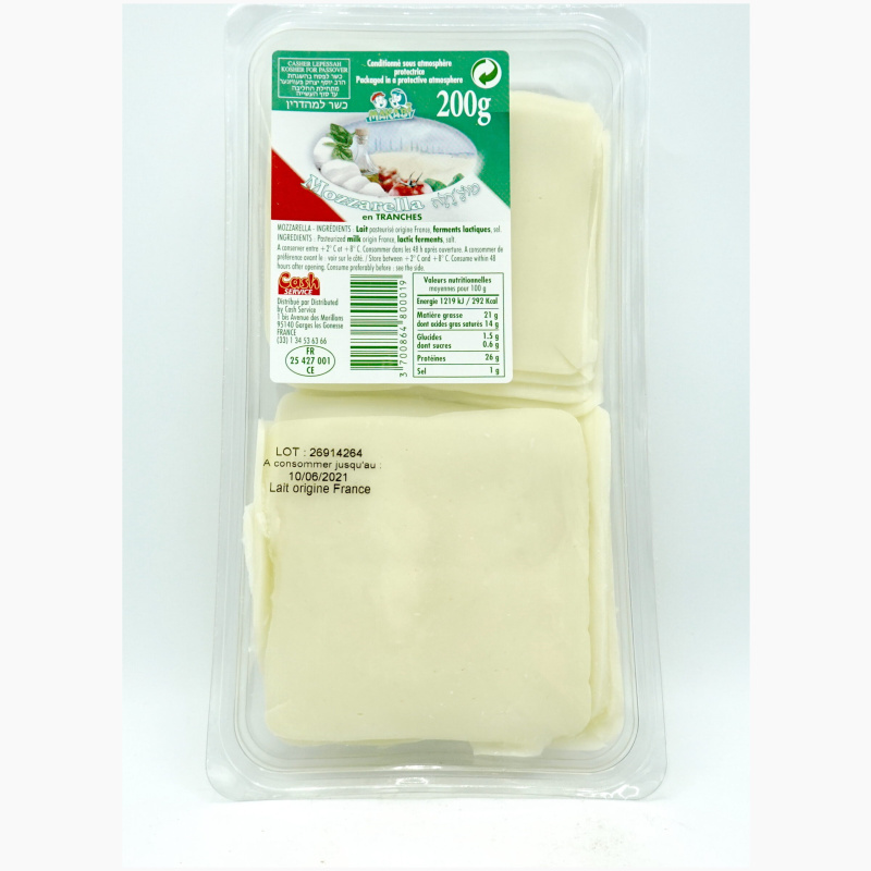 Makabi Sliced Cheese, Mozarella 200g