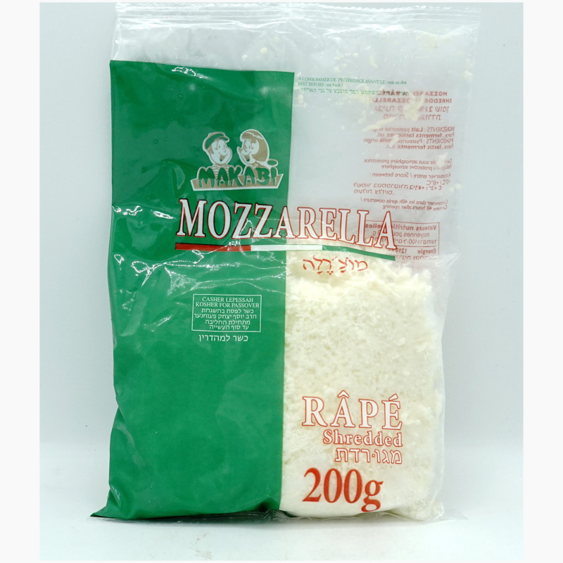 Makabi Shredded Cheese, Mozarella 200g